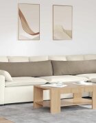 vidaXL Диван възглавници 2 бр. текстил Таупе 145 x 40 см