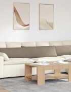 vidaXL Диван възглавници 2 бр. текстил Таупе 200 x 40 см