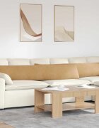 vidaXL Диван възглавници 2 pcs Кафяво 200 x 40 см Кордюрова тъкан