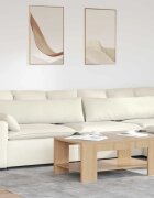 vidaXL Диван възглавници 2 pcs Крем 145 x 40 см Кордюрова тъкан