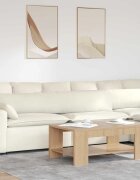 vidaXL Диван възглавници 2 pcs Крем 200 x 40 см Кордюрова тъкан