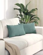 vidaXL Диван възглавници 2 pcs Морско зелено 50 x 30 cm