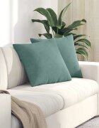 vidaXL Диван възглавници 2 pcs Морско зелено 50 x 50 cm