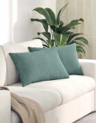 vidaXL Диван възглавници 2 pcs Морско зелено 60 x 40 cm