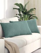 vidaXL Диван възглавници 2 pcs Морско зелено 80 x 40 cm
