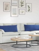 vidaXL Диван възглавници 2 pcs Полицейско синьо 120 x 40 cm