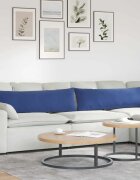 vidaXL Диван възглавници 2 pcs Полицейско синьо 145 x 40 см