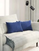 vidaXL Диван възглавници 2 pcs Полицейско синьо 50 x 30 cm