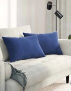vidaXL Диван възглавници 2 pcs Полицейско синьо 60 x 40 cm
