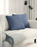 vidaXL Диван възглавници 2 pcs Синьо 45 x 45 cm Кордюрова тъкан