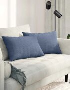 vidaXL Диван възглавници 2 pcs Синьо 60 x 40 cm Кордюрова тъкан