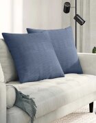 vidaXL Диван възглавници 2 pcs Синьо 60 x 60 cm Кордюрова тъкан