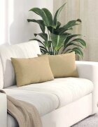 vidaXL Диван възглавници 2 pcs Сивозелен 50 x 30 cm Кордюрова тъкан