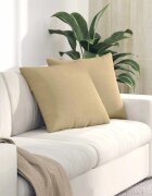 vidaXL Диван възглавници 2 pcs Сивозелен 50 x 50 cm Кордюрова тъкан