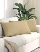 vidaXL Диван възглавници 2 pcs Сивозелен 80 x 40 cm Кордюрова тъкан