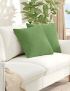 vidaXL Диван възглавници 2 pcs Светло зелено 50 x 50 cm