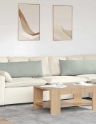 vidaXL Диван възглавници 2 pcs Светлосиво 120 x 40 cm Кордюрова тъкан