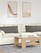 vidaXL Диван възглавници 2 pcs Светлосиво 120 x 40 cm Кордюрова тъкан