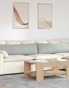 vidaXL Диван възглавници 2 pcs Светлосиво 145 x 40 см Кордюрова тъкан