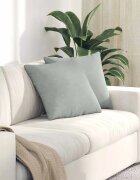 vidaXL Диван възглавници 2 pcs Светлосиво 45 x 45 cm Кордюрова тъкан