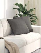 vidaXL Диван възглавници 2 pcs Светлосиво 45 x 45 cm Кордюрова тъкан