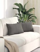 vidaXL Диван възглавници 2 pcs Светлосиво 50 x 30 cm Кордюрова тъкан