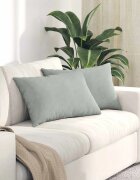 vidaXL Диван възглавници 2 pcs Светлосиво 60 x 40 cm Кордюрова тъкан
