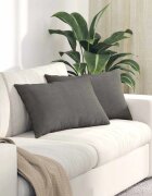 vidaXL Диван възглавници 2 pcs Светлосиво 60 x 40 cm Кордюрова тъкан