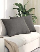 vidaXL Диван възглавници 2 pcs Светлосиво 70 x 50 cm Кордюрова тъкан