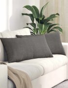 vidaXL Диван възглавници 2 pcs Светлосиво 80 x 40 cm Кордюрова тъкан