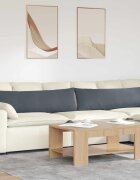 vidaXL Диван възглавници 2 pcs Тъмен сив 145 x 40 см Кордюрова тъкан