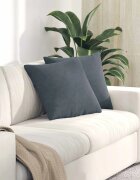 vidaXL Диван възглавници 2 pcs Тъмен сив 45 x 45 cm Кордюрова тъкан