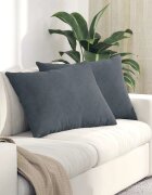 vidaXL Диван възглавници 2 pcs Тъмен сив 70 x 50 cm Кордюрова тъкан