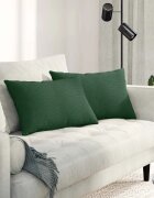 vidaXL Диван възглавници 2 pcs Тъмен зелен 60 x 40 cm Кордюрова тъкан