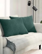 vidaXL Диван възглавници 2 pcs Тъмен зелен 70 x 50 cm Кордюрова тъкан