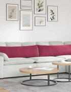 vidaXL Диван възглавници 2 pcs Виненочервен 145 x 40 см