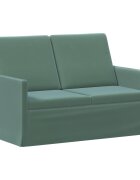 vidaXL Диван за двама Морско зелено 130 x 81 x 82 см Кадифе
