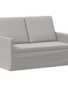 vidaXL Диван за двама Облачно сиво 130 x 81 x 82 см Текстил