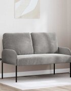 vidaXL Дивани с възглавница 110cm Светлосиво Шперплат