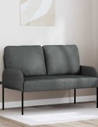 vidaXL Дивани с възглавница 110cm Тъмен сив Шперплат