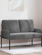 vidaXL Дивани с възглавница 110cm Тъмен сив Шперплат
