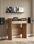 vidaXL DJ маса Дъб артизан 82 x 45 x 102 см Инженерна дървесина