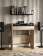 vidaXL DJ маса Дъб сонома 102 x 45 x 102 см Инженерна дървесина
