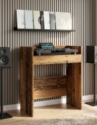 vidaXL DJ маса Дъбова дървесина 82 x 45 x 102 см Инженерна дървесина