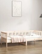 vidaXL Дневно легло без матрак 80x200 см борово дърво масив