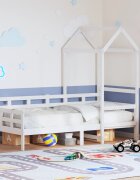 vidaXL Дневно легло с покрив без матрак 80x200 cm Масивна дървесина