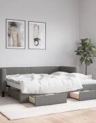 vidaXL Дневно легло с уширение и чекмеджета без матрак 80x200 см