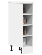 vidaXL Долен шкаф "Рига" бял 20x445x815 см инженерно дърво