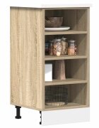 vidaXL Долен шкаф "Рига" дъб сонома 40x445x815 см инженерно дърво