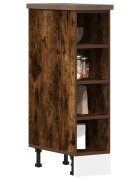 vidaXL Долен шкаф "Рига" опушен дъб 20x445x815 см инженерно дърво